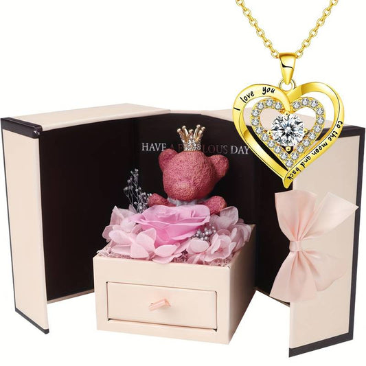 Kaklo pakabukas su dėžute