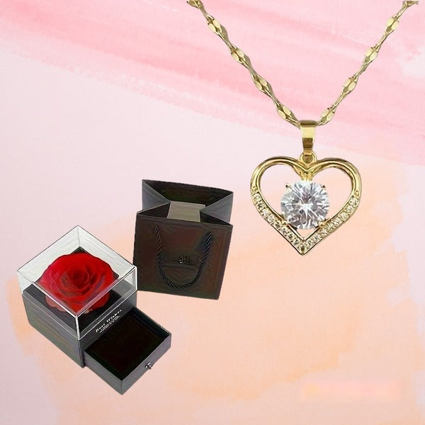 Kaklo pakabukas su dėžute