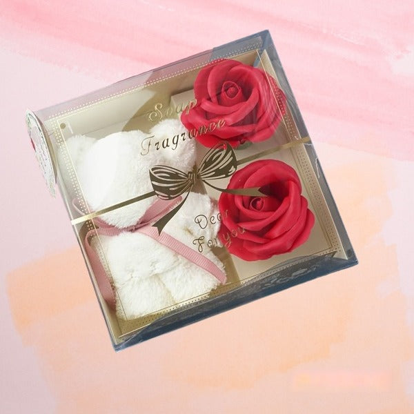 Rankšluostis ir muilo rožytės