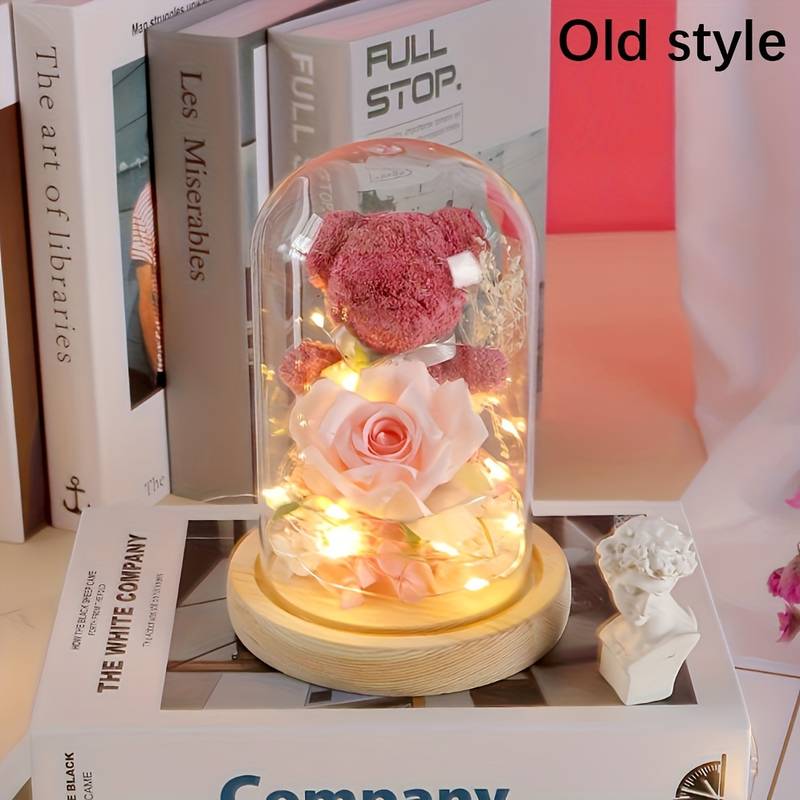 Dekoracija meškutis su rože